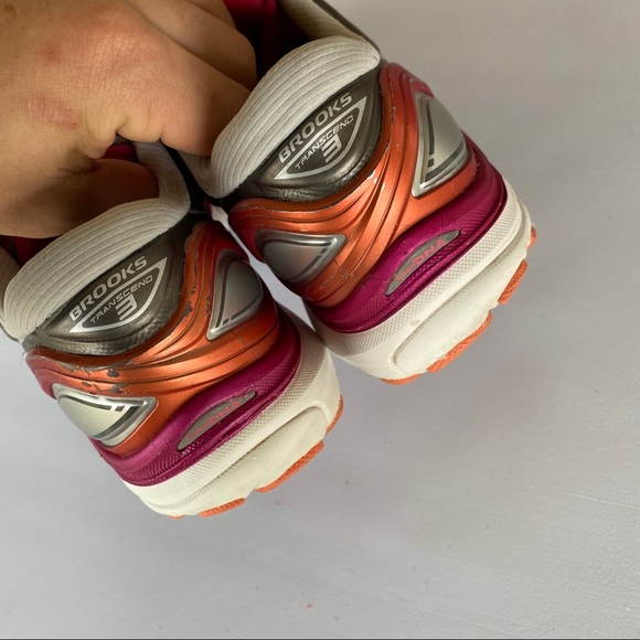 Womens Grey Brooks Transcend 3 Shoes - Picture 9 of 14